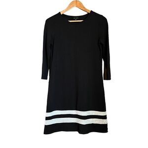Willi Smith black 3/4 sleeve lounge dress. Size xs